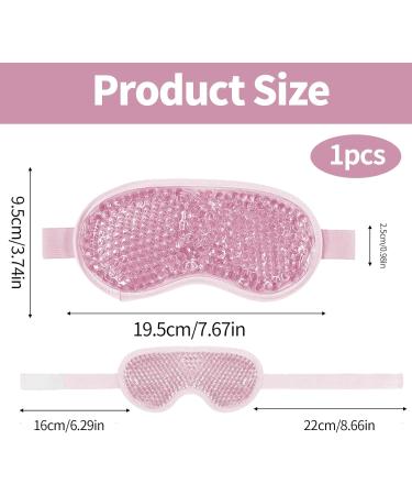 Cooling Eye Mask Gel Eye Mask for Puffy Eyes Reusable Therapy Gel Eye Mask Hot Cold Dual-use Cold Eye Mask for Dry Eyes Dark Circles Eye Bags Sleep Gel Beads Eye Mask (Pink) - Buy Online on SooperMarket.com