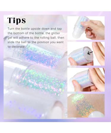 NewBang Chameleon Color Changing Glitter Gel - Golden Ocean | Body, Face, Hair | Chunky Mermaid Sequins | Festival Party Shimmer Makeup - Buy Online on SooperMarket.com