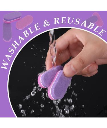 Lusofie 40Pcs Mini Nail Buffer Blocks Grit Sponge for Natural Nails - Pink - Buy Online on SooperMarket.com