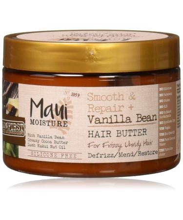 Maui Moisture Smooth & Repair Vanilla Bean Hair - 12 Oz. - Pack of 2
