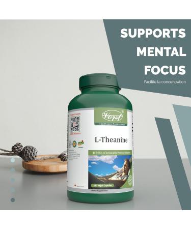 VORST L Theanine 250mg 180 Vegan Capsules | Stress Relief Supplement | Powder Pills | Alternative to Liquid | 1 Bottle 180 count (Pack of 1) - Buy Online on SooperMarket.com