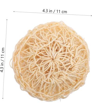 KALLORY 2pcs Natural Loofah Bath Sponge Set - Exfoliating Scrubber for Showers & Spa | International Shipping - Buy Online on SooperMarket.com