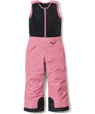 TSLA Kids Little Boys Girls Baby Winter Snow Bibs, Waterproof Insulated Snowboard Overalls, Ripstop Ski Pants Winter Top Overall Dusty Rose 2T