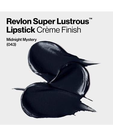 REVLON Super Lustrous Lipstick Midnight Mystery (043) - Vitamin E & Avocado Oil Infused Creamy Lipcolor - Pack of 1 - Buy Online on SooperMarket.com