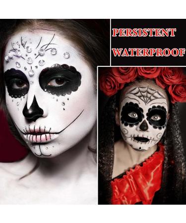 Matte Black Liquid Lipstick | Long Lasting Waterproof Face & Body Paint for Halloween & Cosplay - Goth Makeup Essential - Buy Online on SooperMarket.com