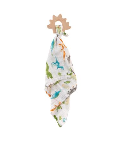 Stephen Joseph Muslin Lovie with Teether Dino 1 Count (Pack of 1)