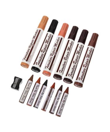 Beavorty 1 Set Scratch Repair Pen Flooring Furniture Repair Kit Furniture Scratch Pen Paint Pens Wood Crayons for Maker for Furniture Painting Pens Plastic Portable Fill Paint Pen