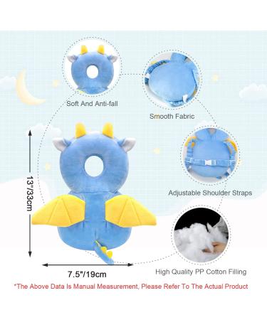 JEJA Baby Head Protection Pillow with Knee Pads | Adjustable Safety Guard for Crawling Babies (4-24 Months) - Dragon Design - Buy Online on SooperMarket.com