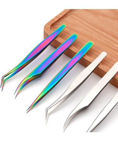 Verdant Touch Curved Tip Tweezers Curved Tip Eyelashes Extension Tweezer Alloy False Eyelashes Applicator Tool - Buy Online on SooperMarket.com