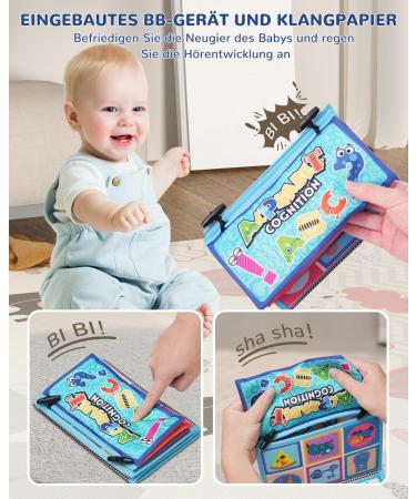 Dcsioike Baby Toys for 0-9 Months | Montessori Fabric Books with Mirror | Foldable Hanging Gifts for Newborn Girls - Buy Online on SooperMarket.com