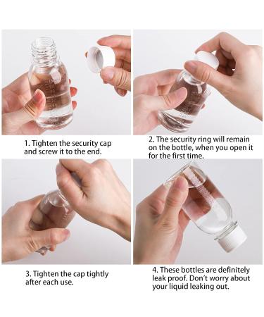 WUWEOT 40 Pack 3.4oz Clear Plastic Travel Bottles - Refillable Containers for Shampoo, Lotions, Creams - Screw Cover Cap - PET Storage Bottle Set - Buy Online on SooperMarket.com