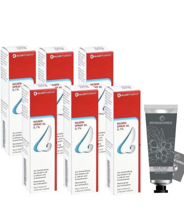 NASAL SPRAY AL 0.1 percent value pack 6 x 10 ml including hand soap OR hand cream from Apotheken-Express
