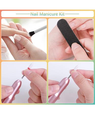 Cooserry Dip Powder Nail Kit with Drill - 8 Colors Starter Kit for French Nails Art Manicure DIY Salon - Buy Online on SooperMarket.com