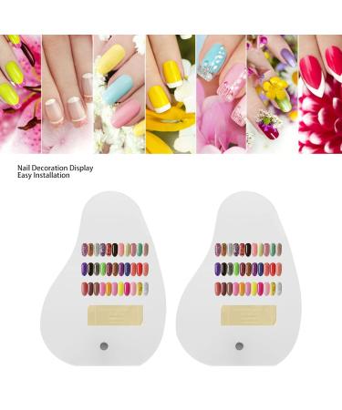 2pcs Acrylic Nail Art Display Board - Tip Holder & Decoration Rack for Perfect Nail Shows - Buy Online on SooperMarket.com