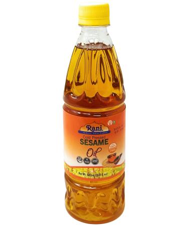 Rani Sesame Oil 16.9 Ounce (500ml) Cold Pressed | 100% Natural | NON-GMO | Vegan | Gluten Friendly 16.9 Fl Oz (Pack of 1)