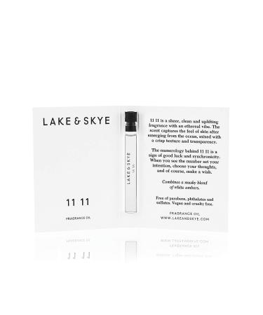 Lake & Skye 11 11 Fragrance Oil 0.04 fl oz - Clean, Sheer, Uplifting Scent - 1 Count (Pack of 1) - Buy Online on SooperMarket.com