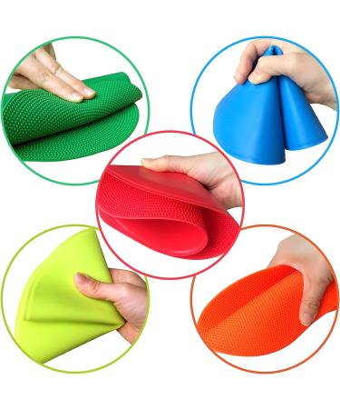 Kai Xin 9 Inch Anti-Slip Agility Spot Markers Set - 10 Pcs | Indoor Outdoor Sports Training & Drills | Multicolor - Buy Online on SooperMarket.com