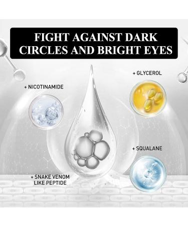 Snake Venom Peptide Firming Eye Cream 2 PCS Set - Anti-Wrinkle, Instant Face Lift, Reduce Under Eye Bags and Wrinkles - Buy Online on SooperMarket.com