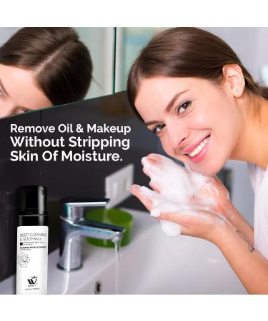 WBM Foaming Facial Cleanser | Makeup Remover & Daily Face Wash for All Skin Types - 4.2 oz - International Shipping Available - Buy Online on SooperMarket.com