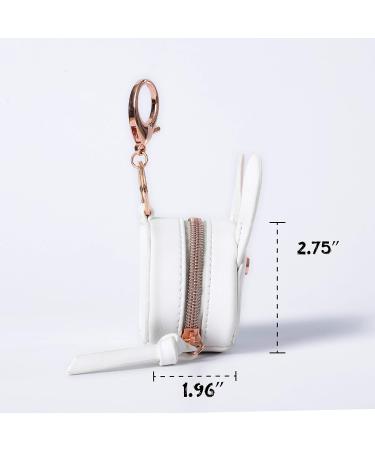 MOMINSIDE Pacifier Case Holder with Clip - Cute Rabbit Bag Charm - Holds 2 Pacifiers - White & Pink - Buy Online on SooperMarket.com
