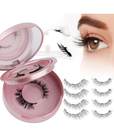 Magnetic Eyelashes 2 Pairs Reusable Magnetic Lashes with Applicator No Glue Magnetic Eye lashes Natural Look without Eyeliner Magnetic Lashes Kit(magnetic lashes-K8+604) CX-K8+604 - Buy Online on SooperMarket.com