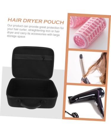 FOYTOKI 2 Pcs Hair Dryer Storage Bag Curl Blow Dryer Portable Hair Dryer Bag Barber Clipper Case Black Eva - Buy Online on SooperMarket.com