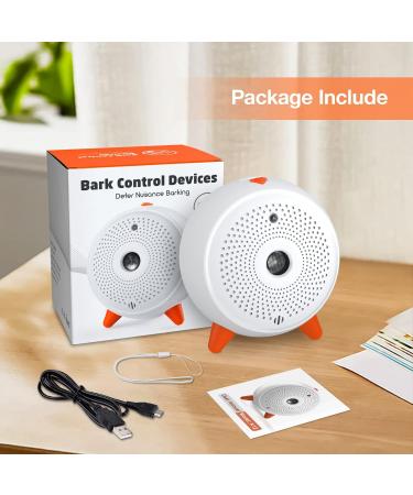 Anti Barking Device Auto Dog Deterrent Devices Stop Dog Barking Ultrasonic Dog Bark Control Anti Bark Device Dogs Stopper Safe Indoor Outdoor Dog Training Tool For Small Puppies Medium Large Dogs White#0102OPLD - Buy Online on SooperMarket.com