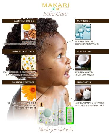 MAKARI Bebe 3 Piece Shower Gift Set | Hypoallergenic Baby Care - Foaming Gel Cleansing Milk & Nourishing Oil - Buy Online on SooperMarket.com