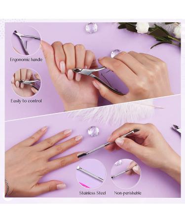 Saviland Cuticle Remover Kit - 120ML Cuticle Cream with Trimmer Nipper & Pusher - Nail Care Tools for Salon & DIY - 4.06 Oz - Buy Online on SooperMarket.com