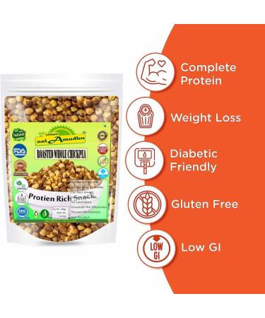 nalAmudhu Roasted Chana | Oil-free Roasted Chickpeas | Bhuna Chana Roasted | Uppukadalai 454g | 1Lbs | 16 Oz - Buy Online on SooperMarket.com