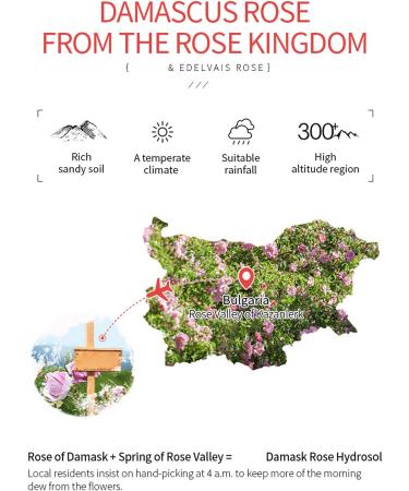 Rose Floral Water Organic Facial Skin Toner Moisturiser Hydrosol Moisturizing Hydrating Skin Caring Nourishing Water 105ml - Buy Online on SooperMarket.com