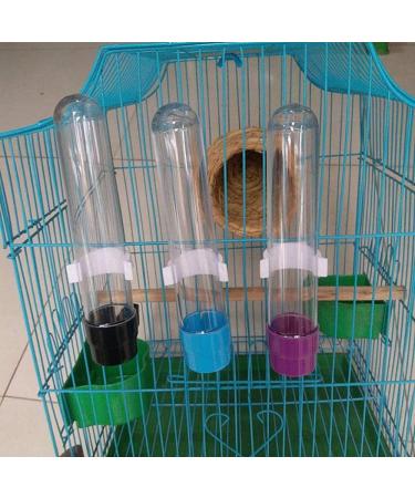 Bird Food Water Dispenser Bird Water Bottle Parrot Automatic Water Feeder Water Drinker Food Feeder Waterer Clip Feeder Cage Accessories for Parrot Budgie Lovebirds Cockatiel Parakeet Cockatoo - Buy Online on SooperMarket.com
