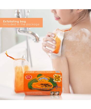 ASANTEE Papaya & Honey Soap 125g (4.41 Ounce) - Pack of 1 - Buy Online on SooperMarket.com