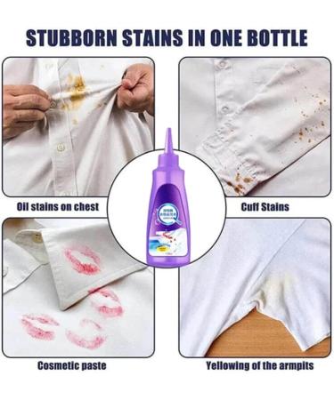 Symmetry Stain Remover | Graceiful Active Enzyme Laundry Stain Remover - Purple Bottle 2PCS | Best Stain Solution for White Shirts - Buy Online on SooperMarket.com