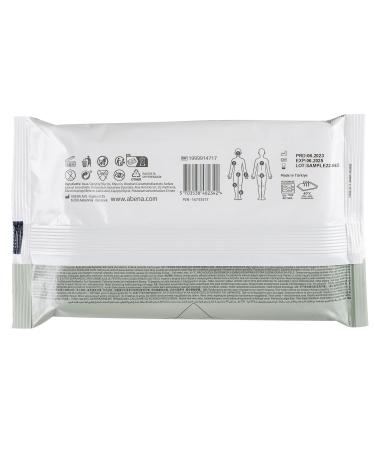 Abena Disposable Moist Wash Gloves - Soft Perfume-Free 30 Pack of 8 | Gentle Care Washcloths for Body - 23x15.5cm - Buy Online on SooperMarket.com