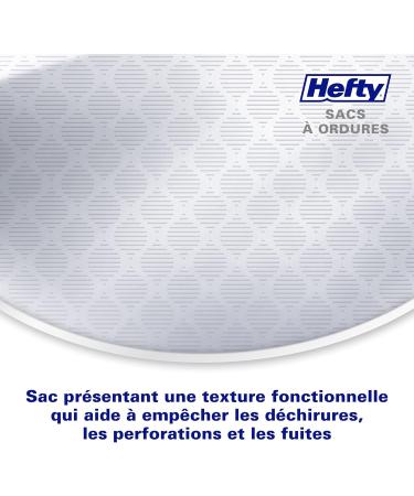 Hefty Garbage Bags Ultra Strong Tall 50 Litres White Kitchen Drawstring Arm & Hammer odour neutralizer 28 Bags - Buy Online on SooperMarket.com