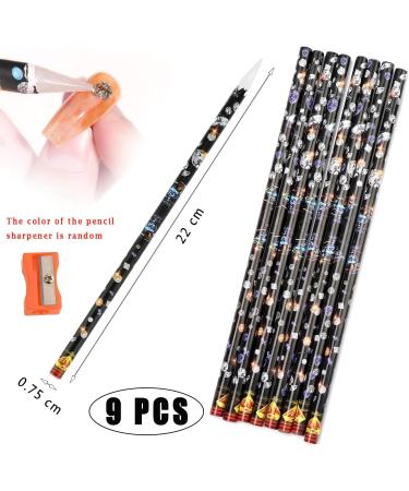 9PCS Wax Pencils for Diamond Painting Wax Pencil Wax Pencil for Rhinestones for Diamonds Applicator Nail Pencil Dotting Accessories for DIY Nail Tool Pencil Sharpener with Random Color - Buy Online on SooperMarket.com