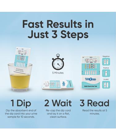 Prime Screen 10 Panel Urine Drug Test Kit - (THC BZO MET PCP MTD AMP BAR COC OPI MDMA) - 5 Pack  - Buy Online on SooperMarket.com