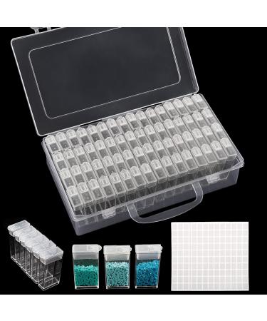 SGHUO 1 Pack 64 Grid Diamond Painting Tool Box 64 Grids