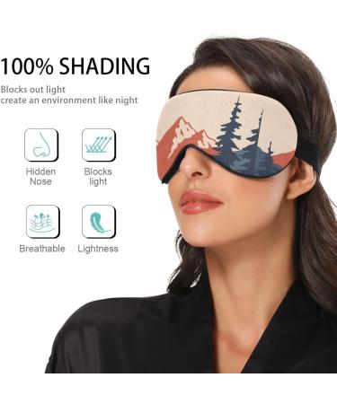 Haskirky Light Blocking Eye Mask Breathable and Adjustable Adult Men and Women Travel on Business Trips Yoga Meditation Light Smooth Comfortable Eye Mask Office Deep Sleep Goodies Mountain Landscap - Buy Online on SooperMarket.com