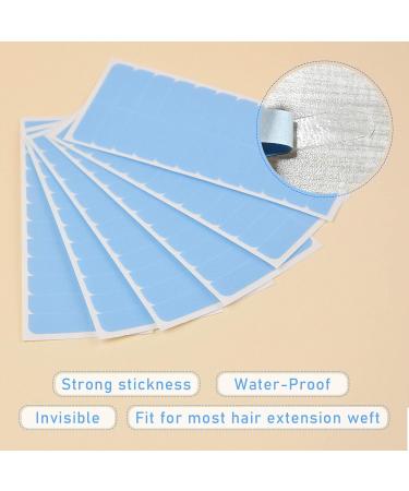Kalolary 120 Pieces Hair Extension Replacement Tapes - High Adhesive Power Dark Blue Tape for Tape-In Hair Extensions - Buy Online on SooperMarket.com
