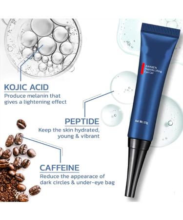 Klarime Open Eyes Awaken Peptide Lifting Eye Gel - Reduces Puffiness, Dark Circles, Under Eye Bags, and Wrinkles - 1pcs - Buy Online on SooperMarket.com