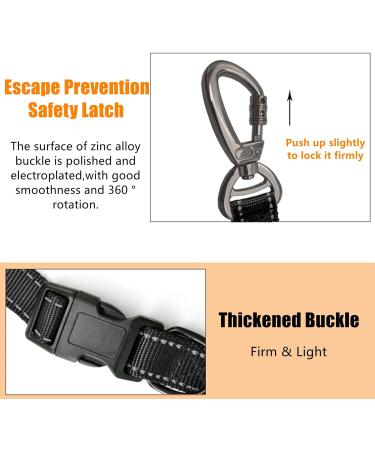 YankMooM 6-in-1 Hands Free Dog Leash for Large Dogs | Reflective Line | Adjustable Lead for Running, Hiking, Walking, Training | Black (5-8 ft) - Buy Online on SooperMarket.com
