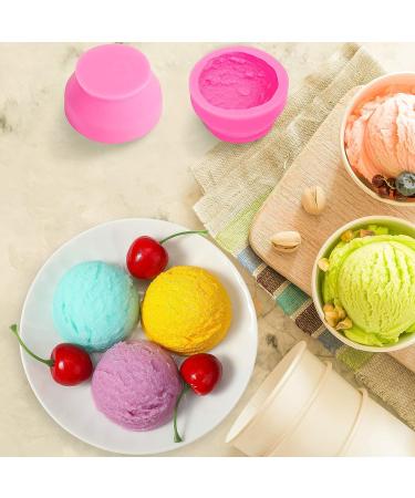 3-Piece Silicone Ice Cream Ball Mold Set for DIY Kitchen Baking | Ideal for Wedding Cake, Chocolate, Desserts, and Aromatherapy Plaster Mold - Buy Online on SooperMarket.com