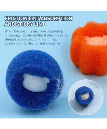 6 PCS Pet Hair Remover for Laundry - Reusable Lint Catcher for Washing Machine Laundry Balls Pet Hair Collector Anti Winding Adsorption Balls for Hair Removal Clothes and Bedding - Buy Online on SooperMarket.com