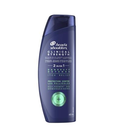 Head & Shoulders 2-in-1 Shampoo & Conditioner Clinical Strength Dandruff Defense Intensive Itch Relief 400 mL