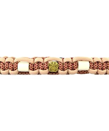 Custom EM Ceramic Collar for Dogs & Cats | Made with Original US Paracord | Bordeaux Red (61-70 cm) - Buy Online on SooperMarket.com