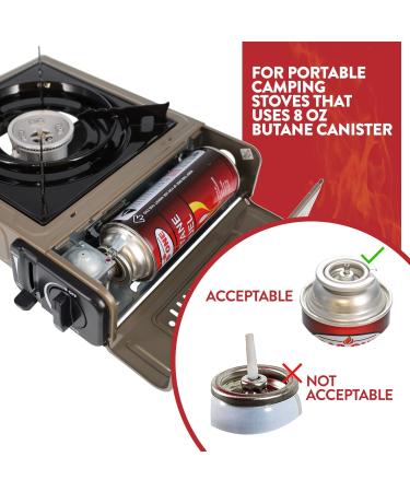 GasOne Butane Fuel Canister (12 Pack) - High-Quality Butane Fuel for Camping Stoves - Buy Online on SooperMarket.com