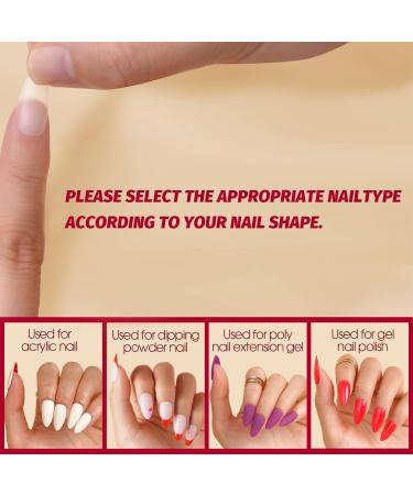 240PCS Medium Almond Gel Nail Tips Set - Pre-Buffed & Soft | Nail Extensions Kit for All Nails - Buy Online on SooperMarket.com