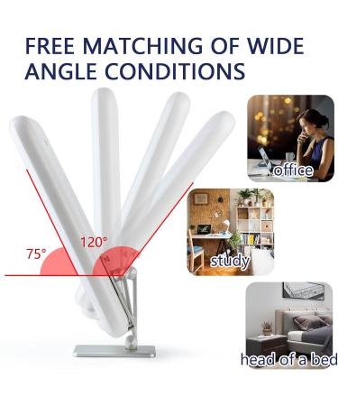 Large Light Therapy lamp Bright White 10000 lux 12 in High Illumination Wake-up Light Alarm Multiple Sets of White Noise - Buy Online on SooperMarket.com